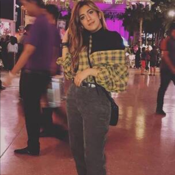 Dip Hem Oversized Tartan Shirt - Picture 2 of 2